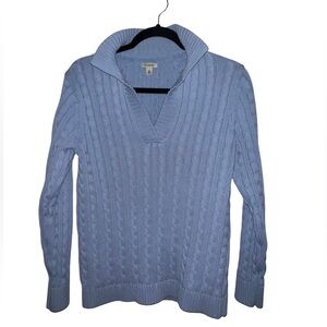 L.L. Bean Sky Blue Knit Sweater
